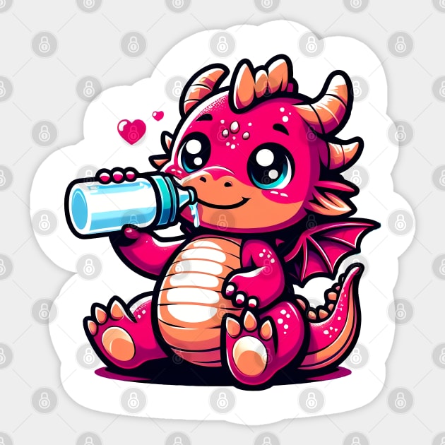 Adorable Baby Dragon Sticker by aswIDN